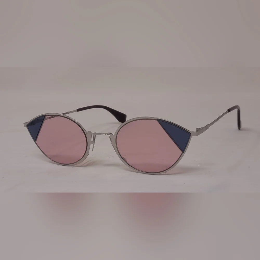NEW Fendi Women's Sunglasses Butterfly Cut Eye Rose Silver FF0342/S 51-23-140 - Picture 11 of 16